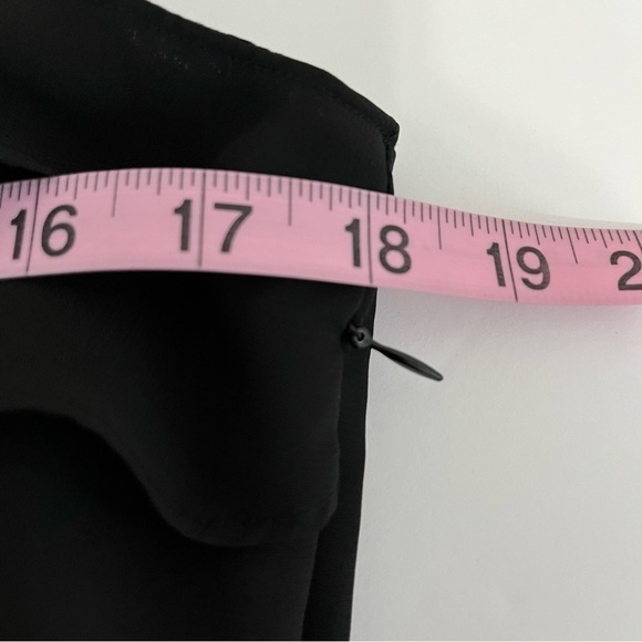 Coldwater Creek Black Tier Ruffle Sleeveless Blouse - Picture 12 of 12